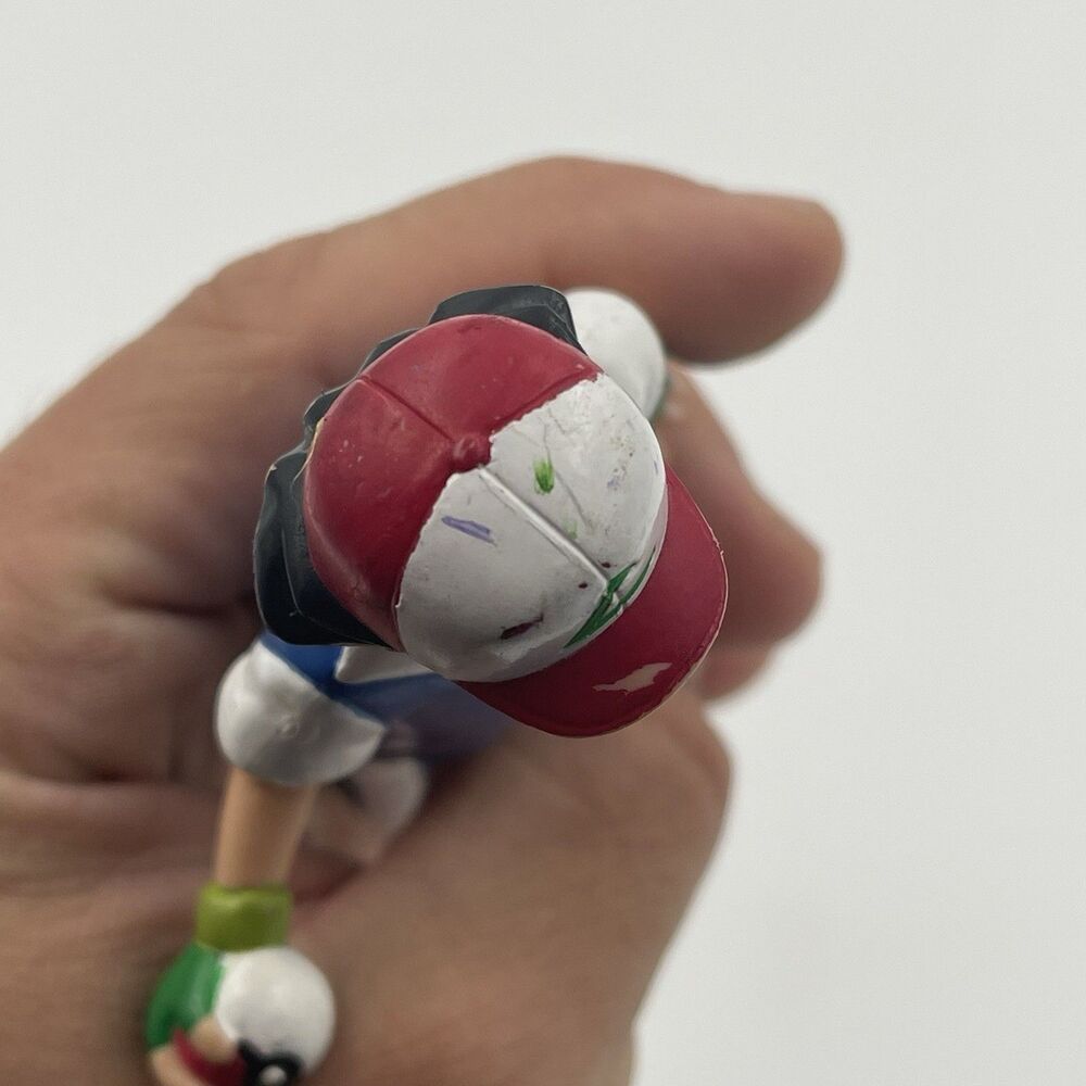 Vintage Ash Ketchum Pokemon Trainer Figure 4.75" TOMY 1998 Pokemon Game Freak - Picture 13 of 13